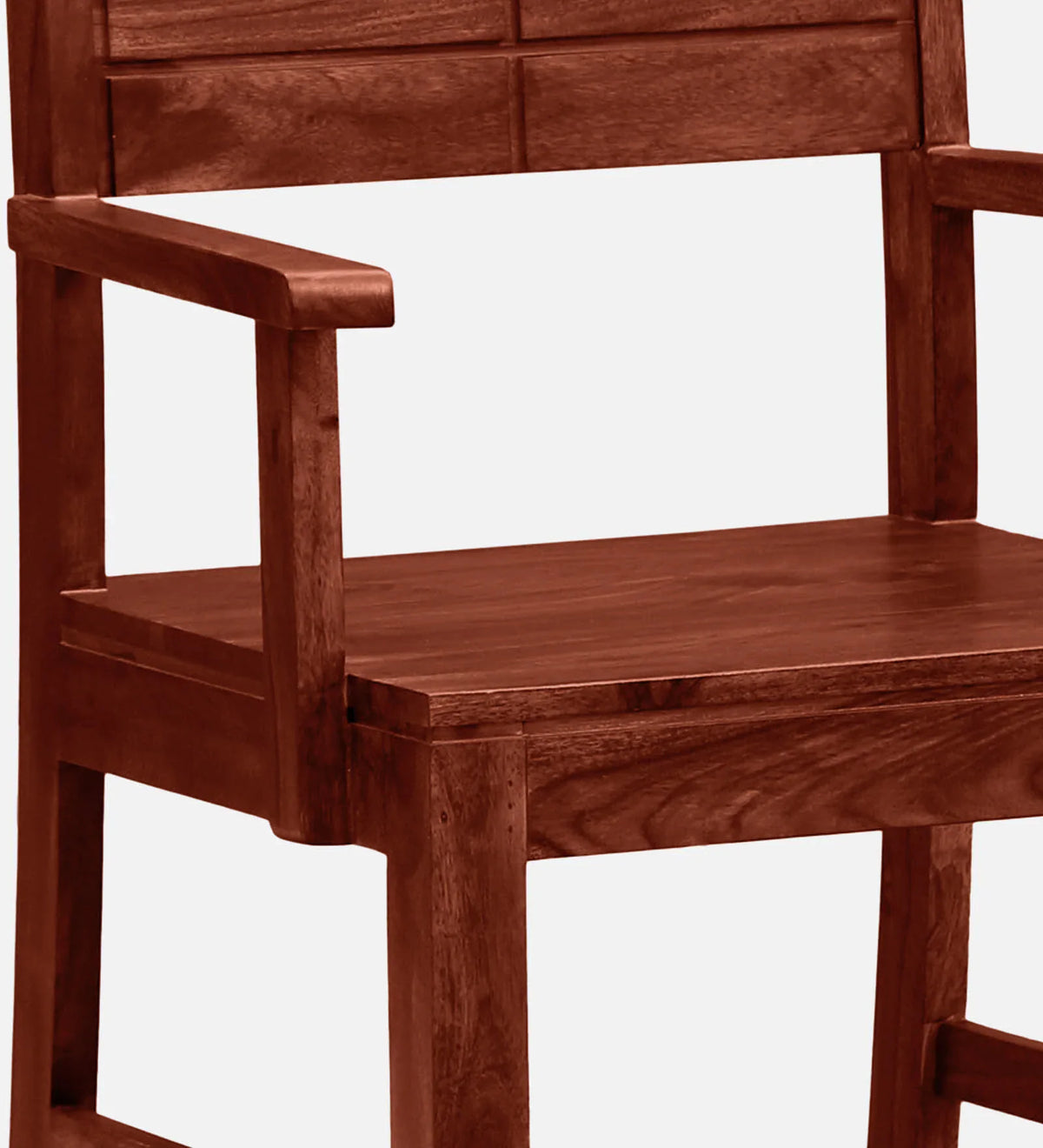 Segur Sheesham Wood Arm Chair In Honey Oak Finish