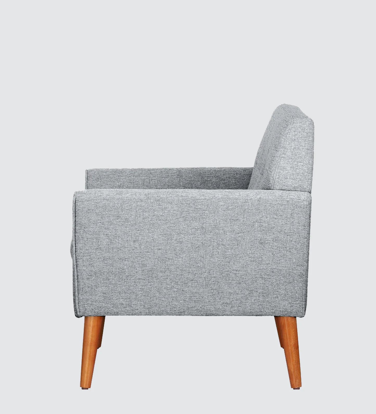 Thomas Fabric Lounge Chair in Grey Colour