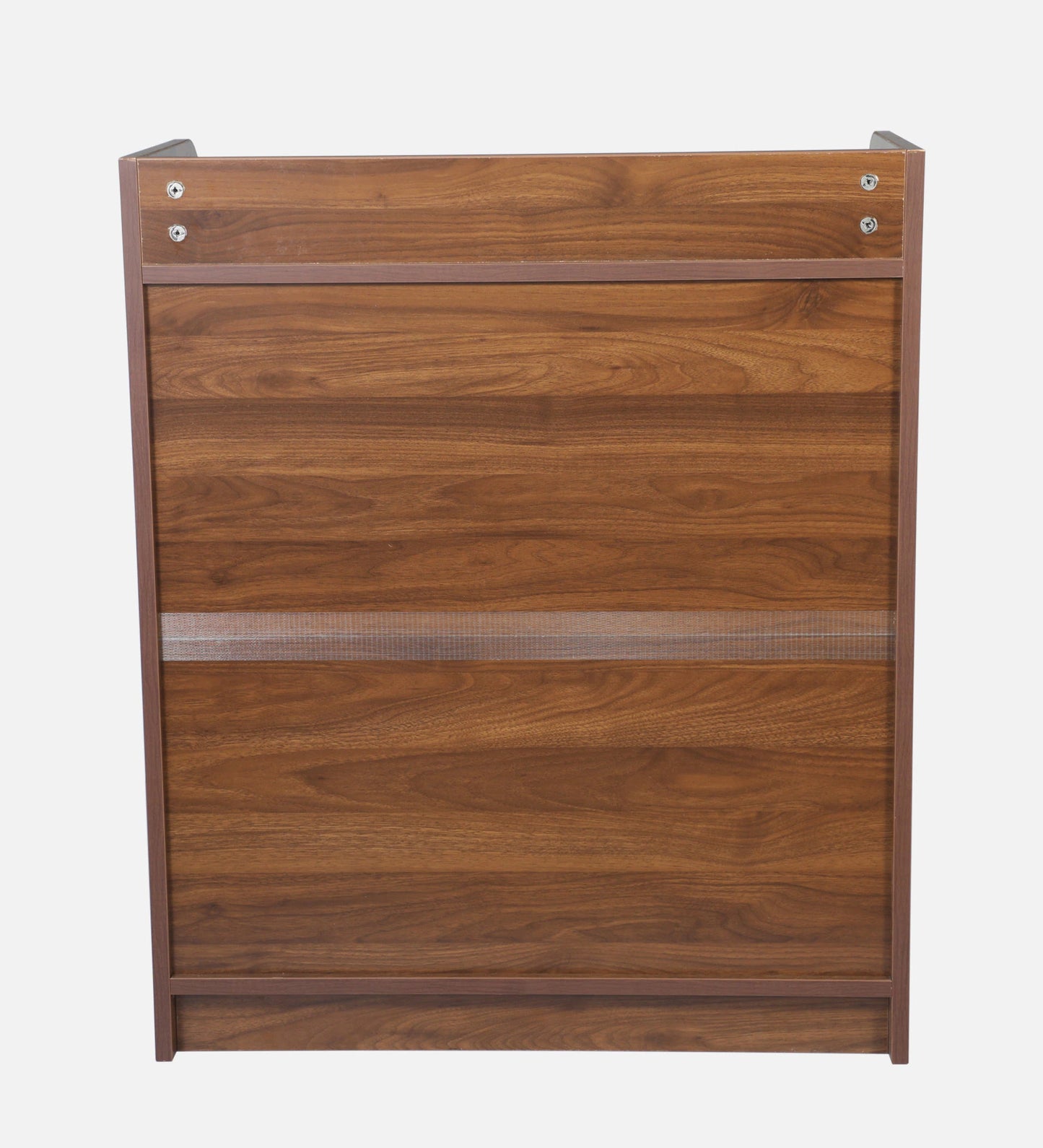 Zen 2 Door Shoe Cabinet In Columbian Walnut Finish