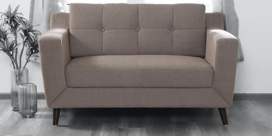 Amanda Fabric 2 Seater Sofa In Sandy Brown Colour