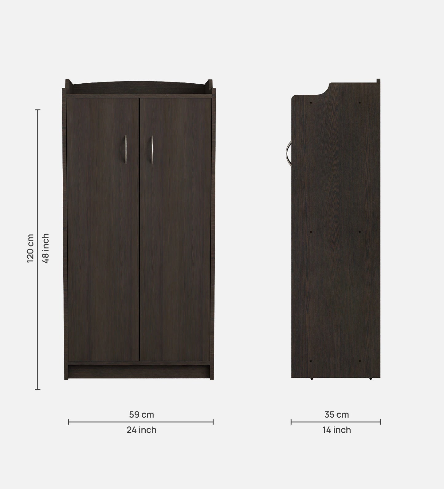Amro Shoe Cabinet in Dark Wenge Colour