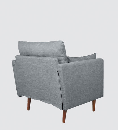 Ariahana Fabric Arm Chair in Grey Colour