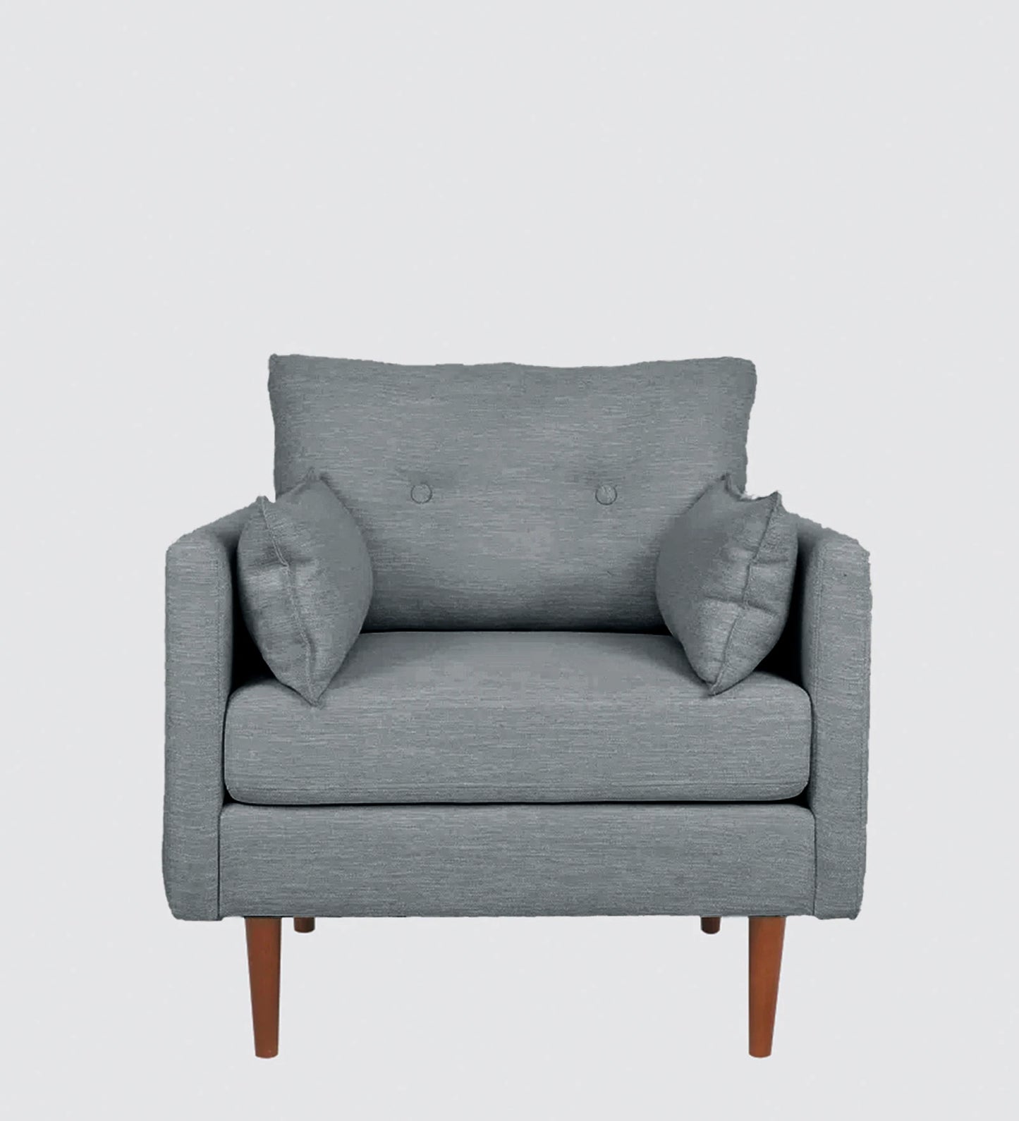 Ariahana Fabric Arm Chair in Grey Colour