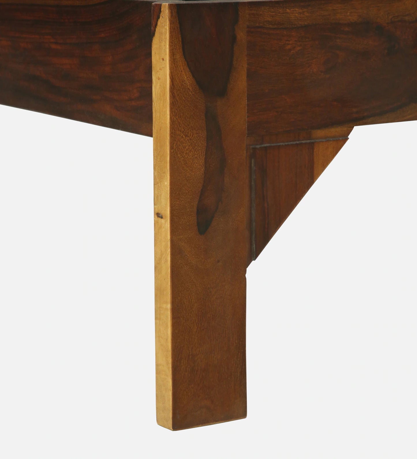 Assens Sheesham Wood Queen Size Bed In Provincial Teak Finish