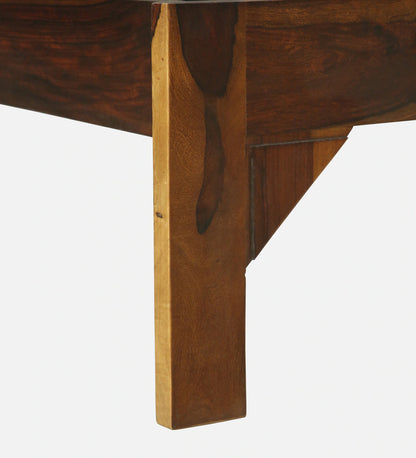 Assens Sheesham Wood Queen Size Bed In Provincial Teak Finish