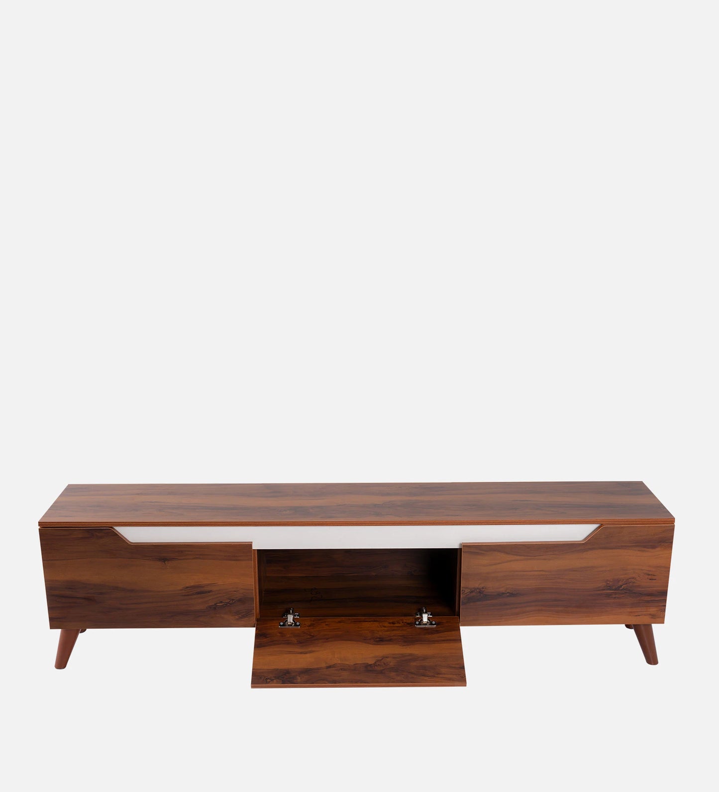 Ume TV Console in Brown and White Finish for TV's upto 80"