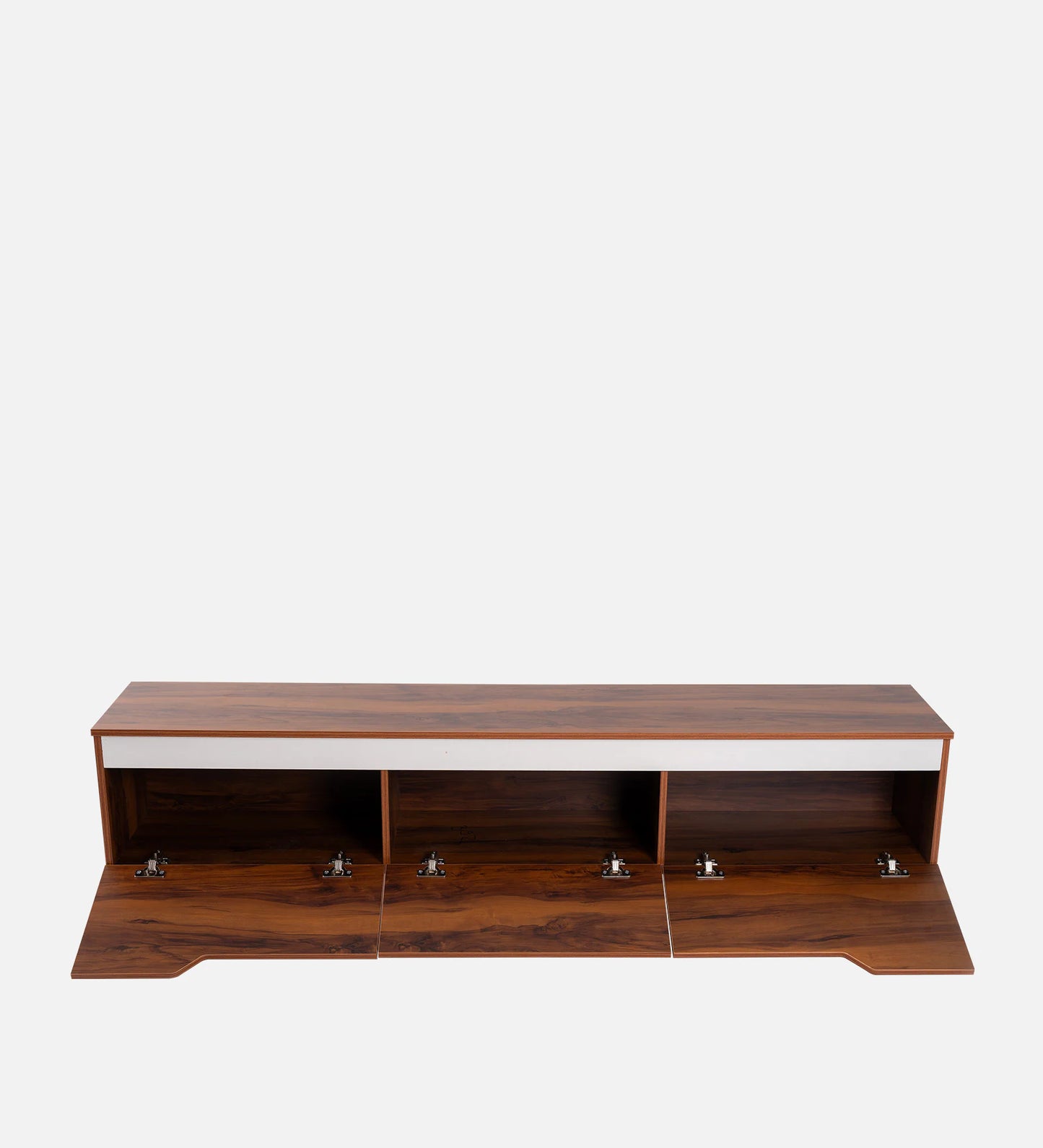 Ume TV Console in Brown and White Finish for TV's upto 80"