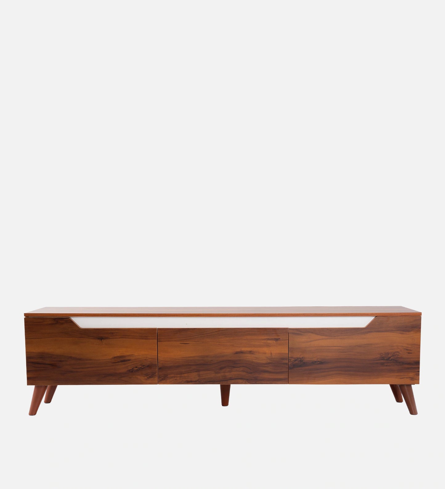 Ume TV Console in Brown and White Finish for TV's upto 80"