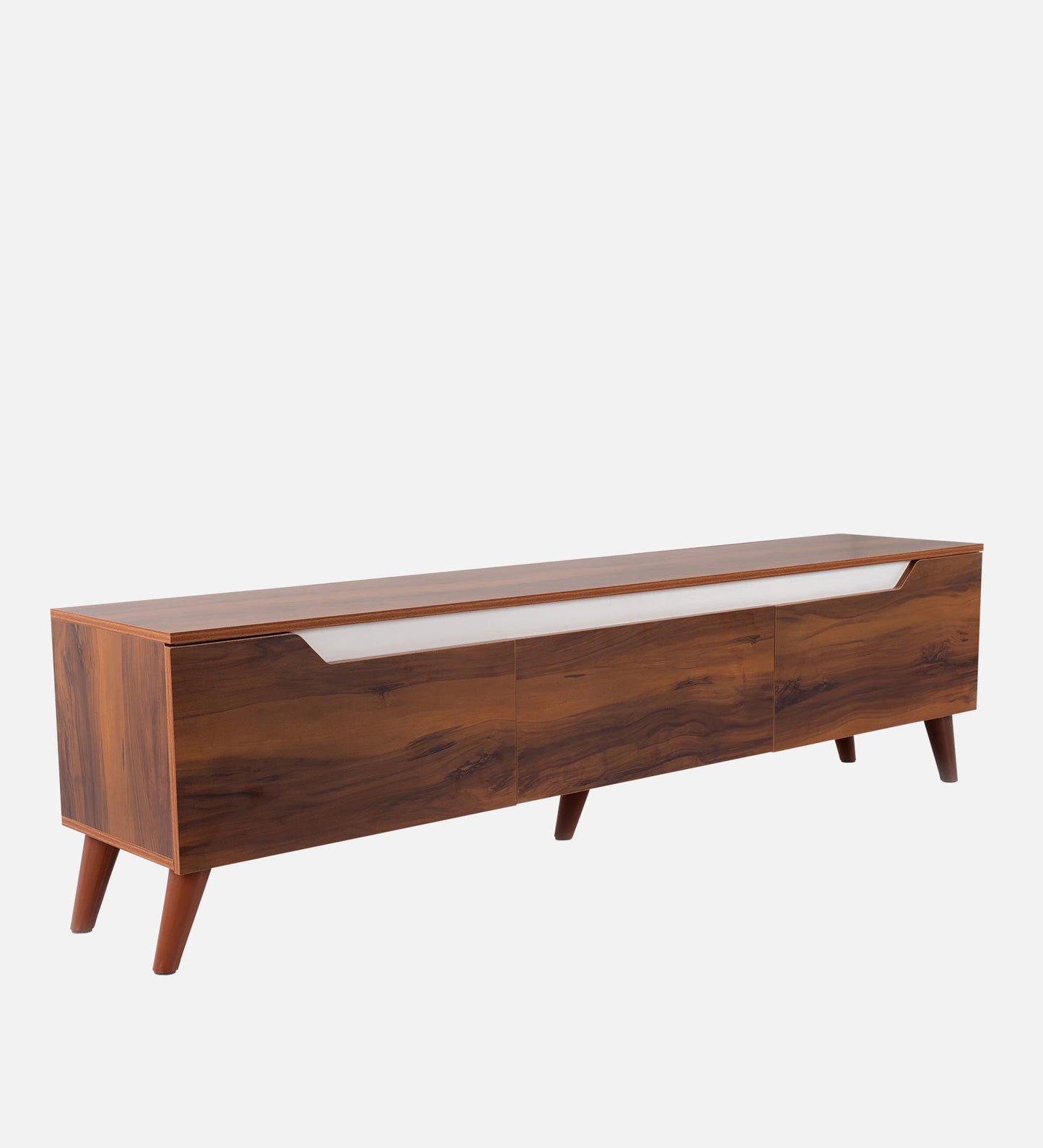Ume TV Console in Brown and White Finish for TV's upto 80"