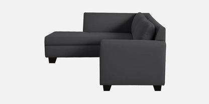 Fidel Velvet RHS Sectional Sofa (3 + Lounger) in Teal Blue Colour