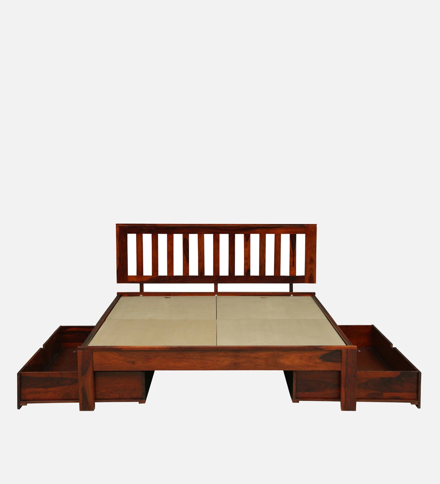 Buren Sheesham Honey Oak Finish With Drawer Storage