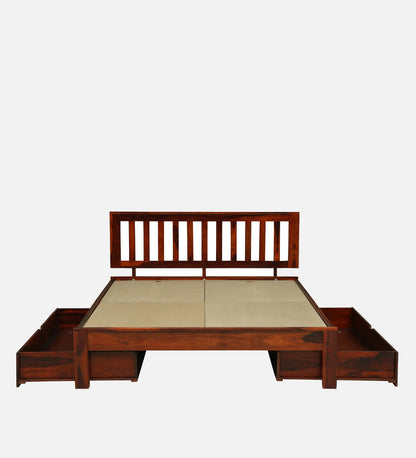 Buren Sheesham Honey Oak Finish With Drawer Storage