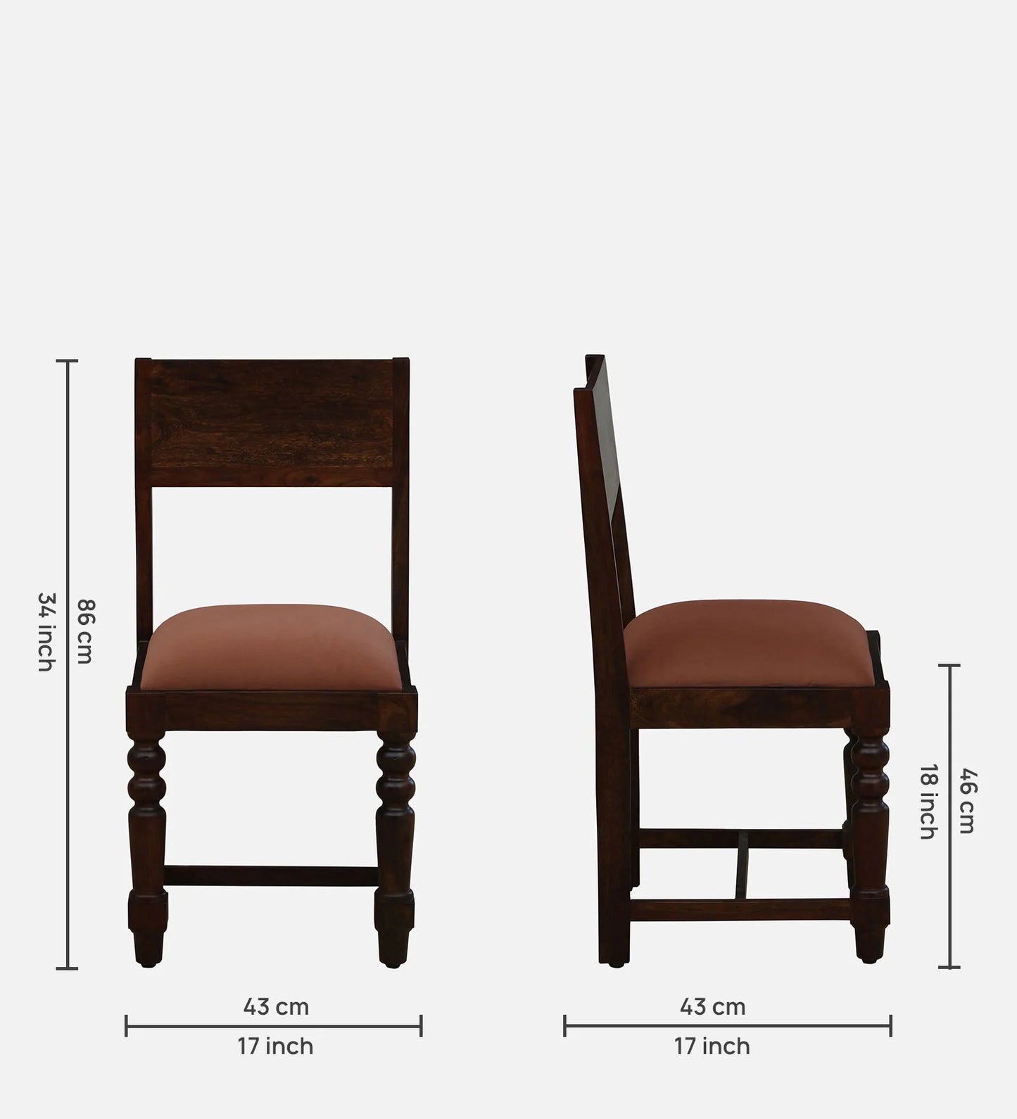 Clarion Sheesham  Provincial Teak Finish And Mocha Mousse
