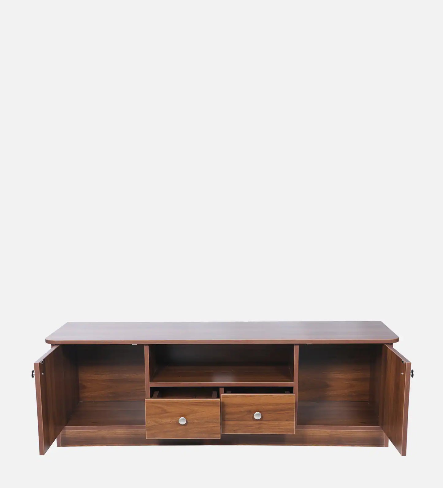 Radiant Tv Console In Columbian Walnut Finish