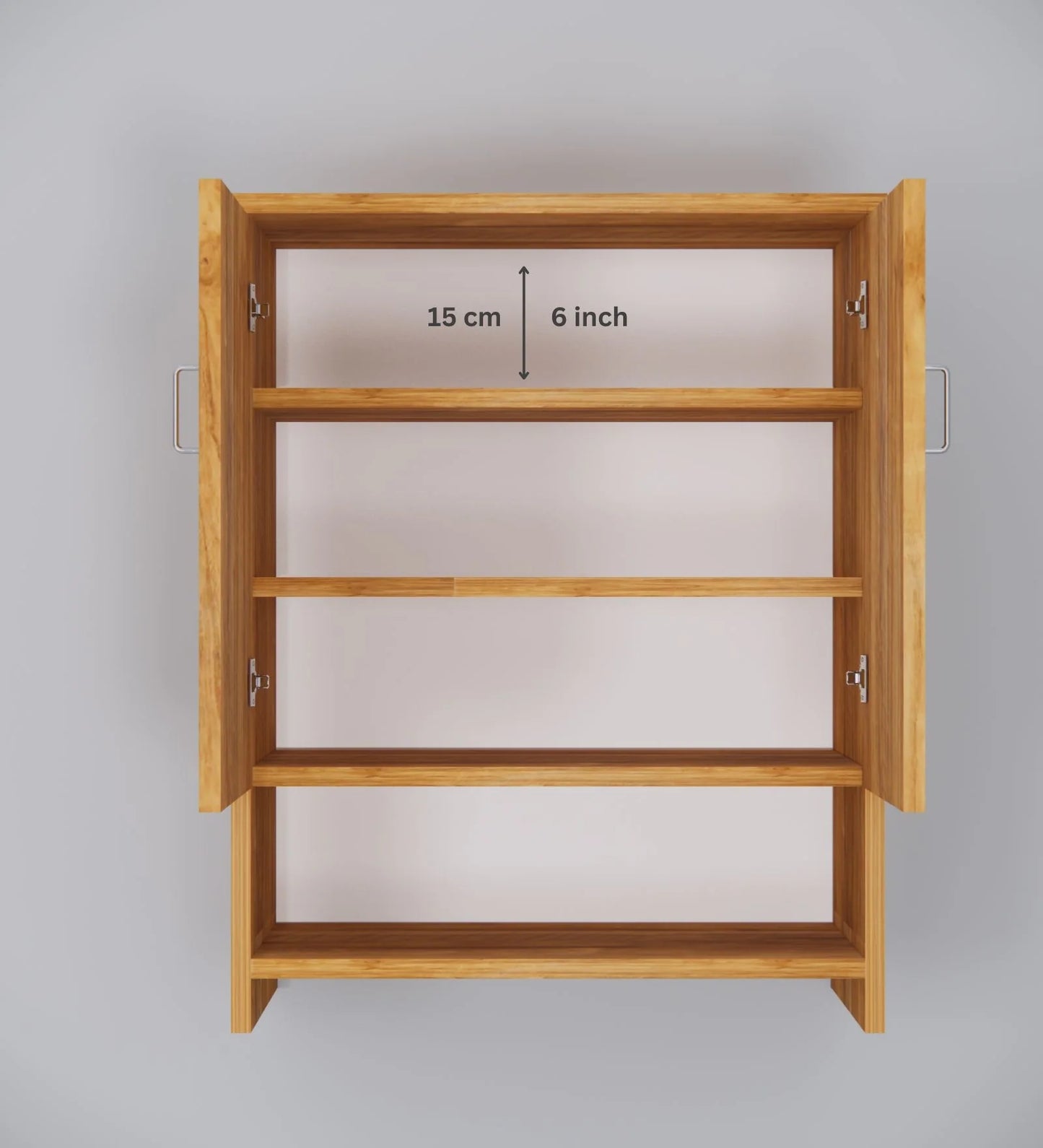 Ella Wood 2 Shoe Cabinet in Plateau Apple Finish