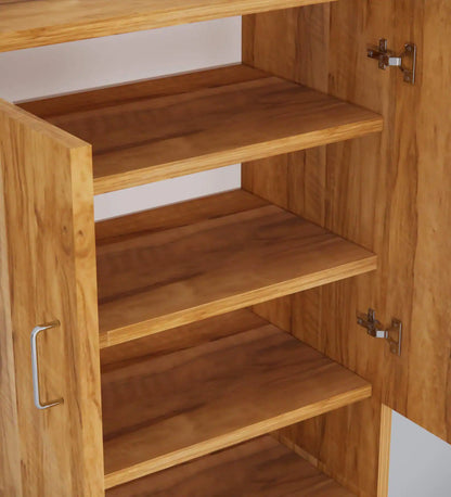 Ella Wood 2 Shoe Cabinet in Plateau Apple Finish