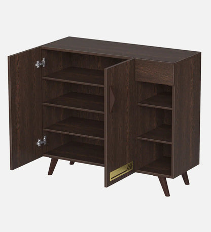 Daisen 16- Pairs 3 Door Shoe Rack In Wenge Finish