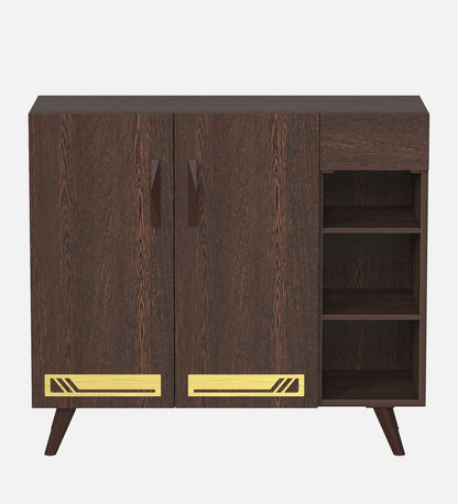 Daisen 16- Pairs 3 Door Shoe Rack In Wenge Finish