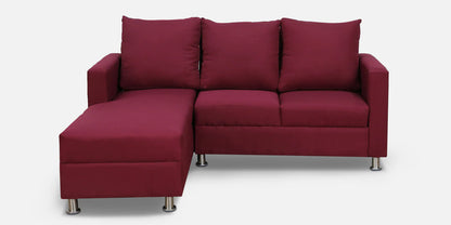 Hiroto RHS Sectional Sofa (2 + Lounger) In Red Colour