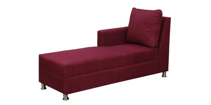 Hiroto RHS Sectional Sofa (2 + Lounger) In Red Colour
