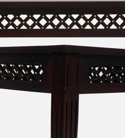 Inaaya Sheesham Scratch Resistant Dark Mahogany Finish