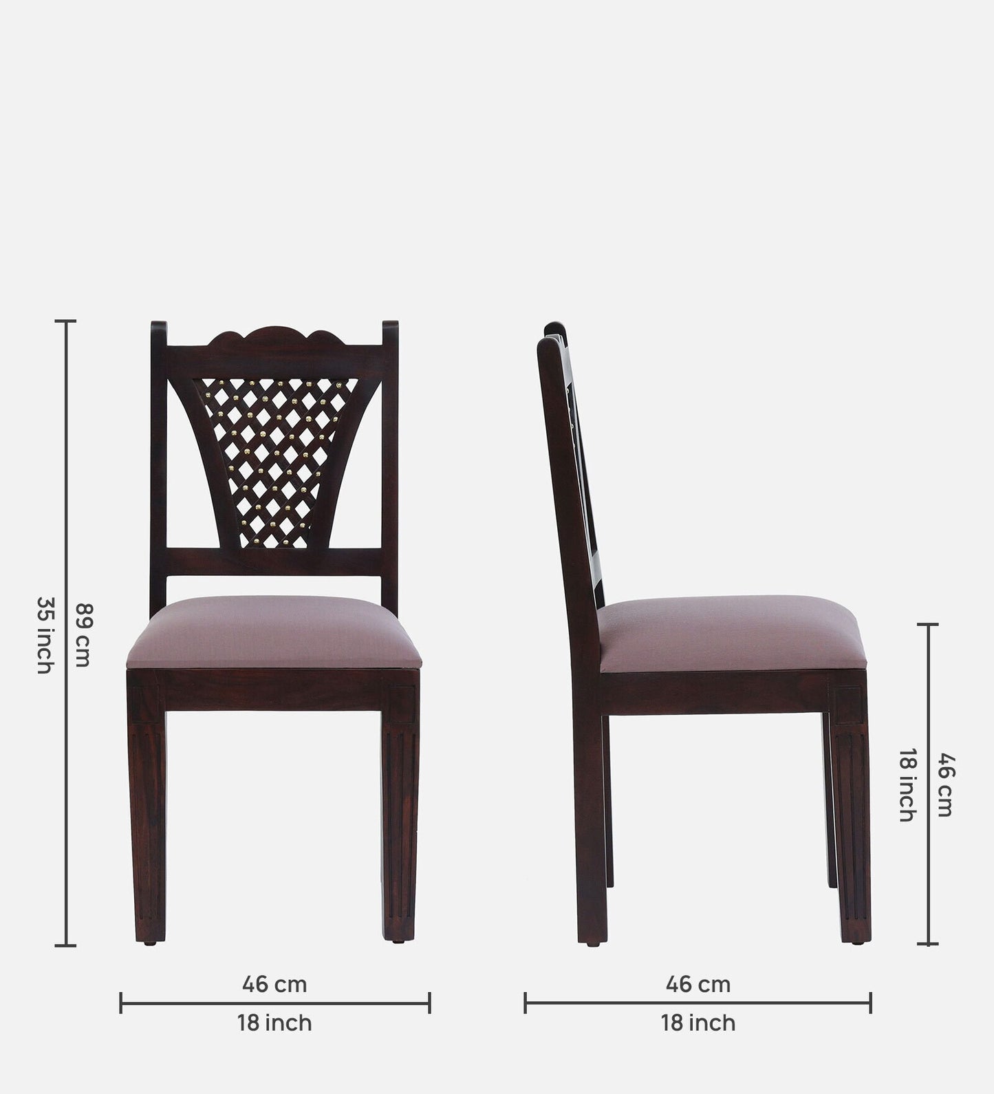 Inaaya Sheesham Scratch Resistant Dark Mahogany Finish
