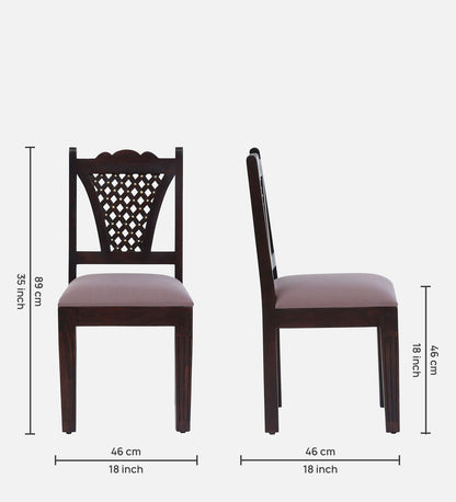 Inaaya Sheesham Scratch Resistant Dark Mahogany Finish