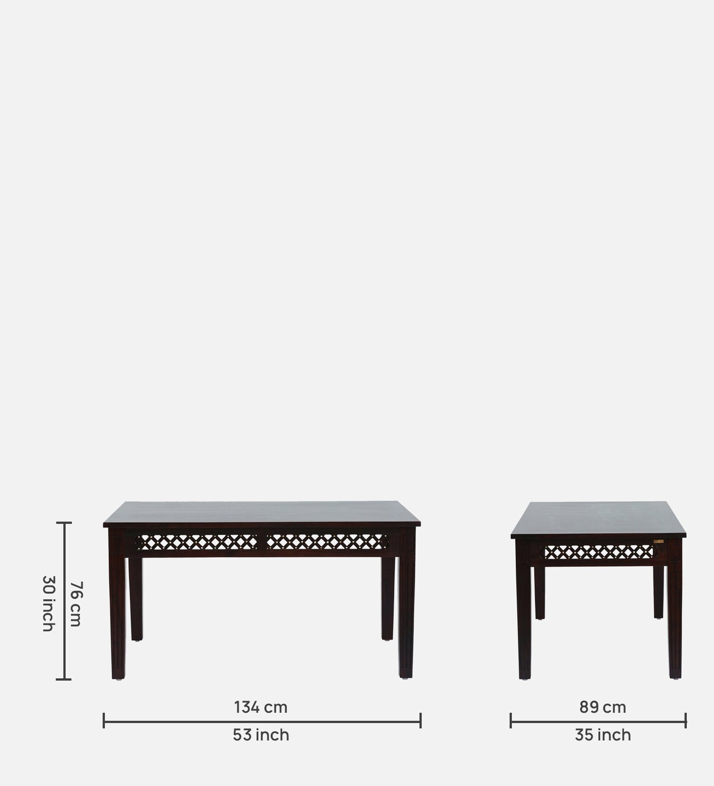 Inaaya Sheesham Scratch Resistant Dark Mahogany Finish