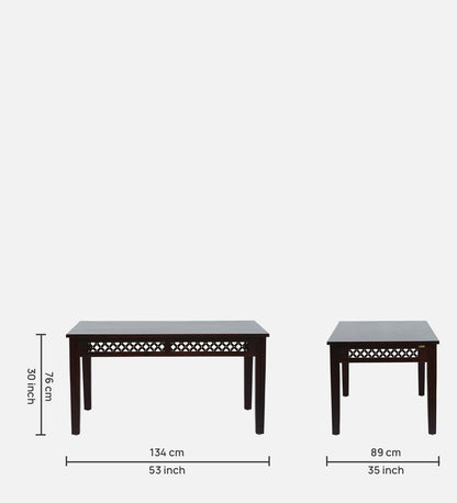 Inaaya Sheesham Scratch Resistant Dark Mahogany Finish