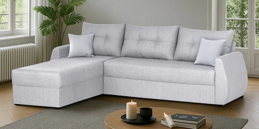 Indigo RHS Sectional Sofa (2+ Lounger) In Royal Grey Colour