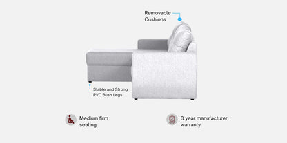 Indigo RHS Sectional Sofa (2+ Lounger) In Royal Grey Colour