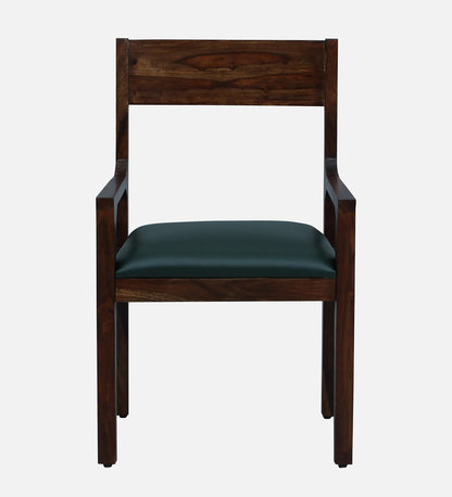 Ishani Sheesham Wood Arm Chair In Provincial Teak Finish