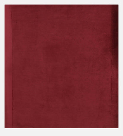 Jairo Velvet Wing Chair In Velvet Red Colour