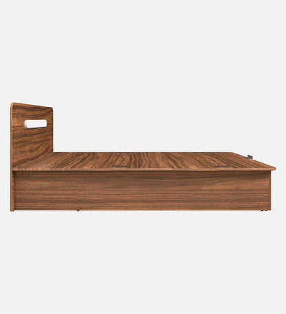 Juno Queen Size Bed with Box Storage in Brown