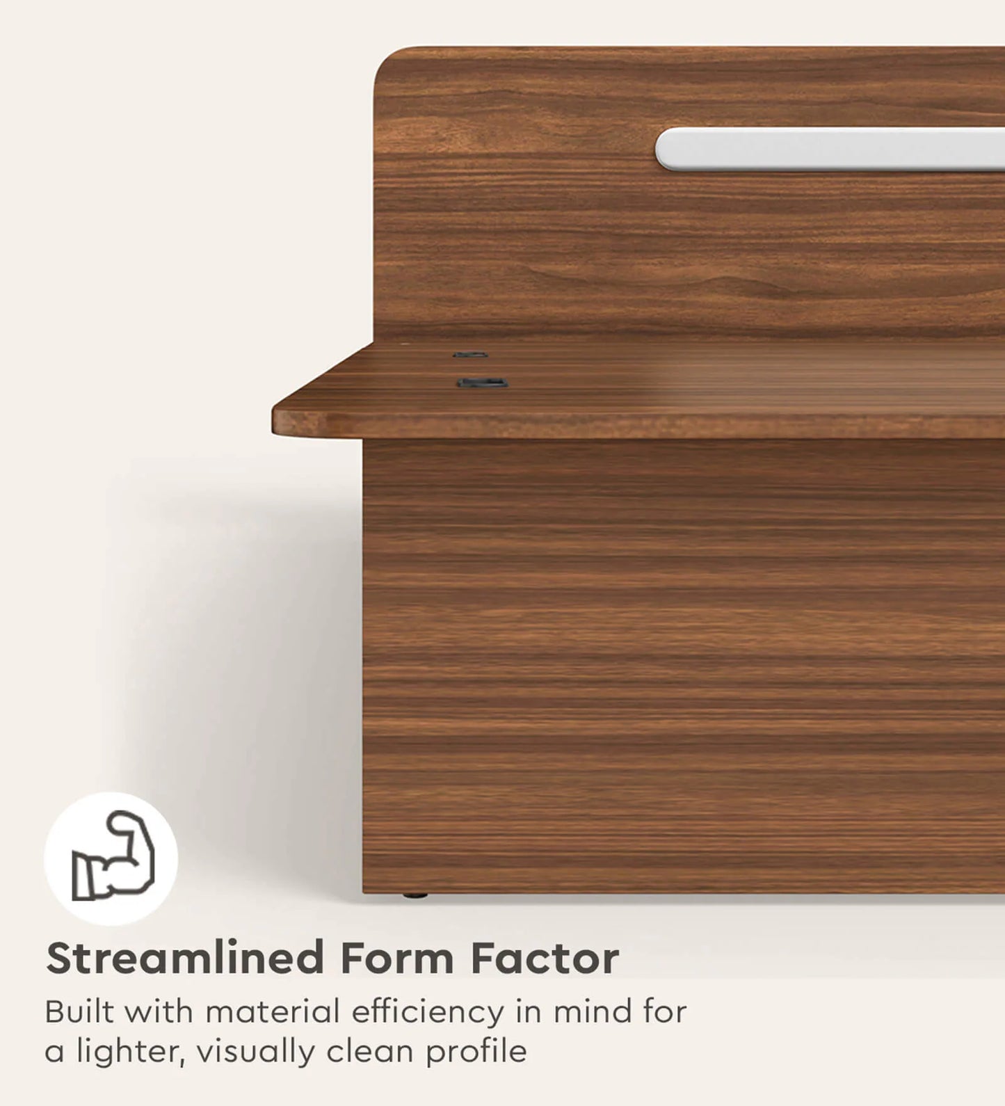 Juno Queen Size Bed with Box Storage in Brown