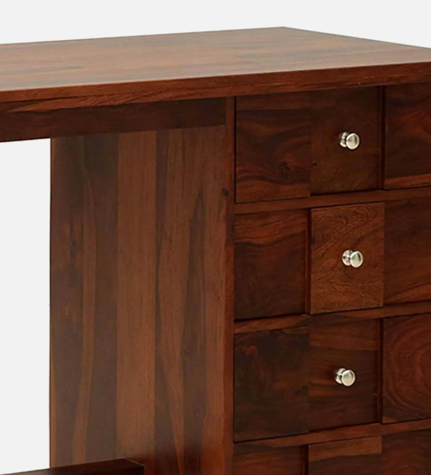 Kelty Sheesham Wood Writing Table In Scratch Resistant Honey Oak Finish
