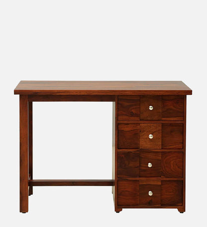 Kelty Sheesham Wood Writing Table In Scratch Resistant Honey Oak Finish