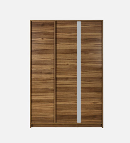 Kibo 3 Door Wardrobe In Lyon Walnut Finish With Drawer