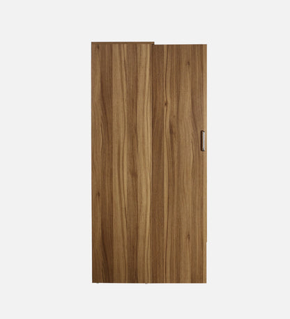 Kibo 3 Door Wardrobe In Lyon Walnut Finish With Drawer