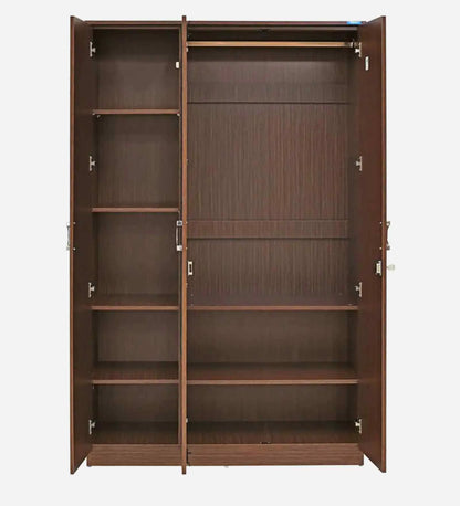Massif 3 Door Wardrobe With Mirror In Legno Oak Finish