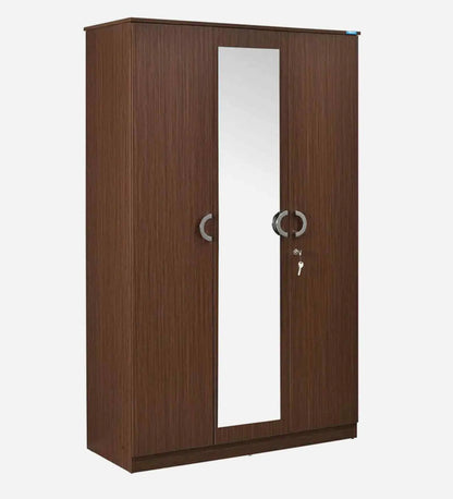 Massif 3 Door Wardrobe With Mirror In Legno Oak Finish