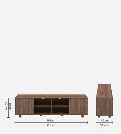 Mirai TV Console for TVs up to 65" in Exotic Teak Finish