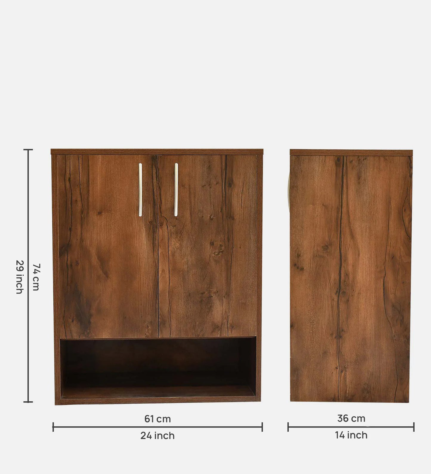 Myr Shoe Cabinet In Dusky Basalt Finish