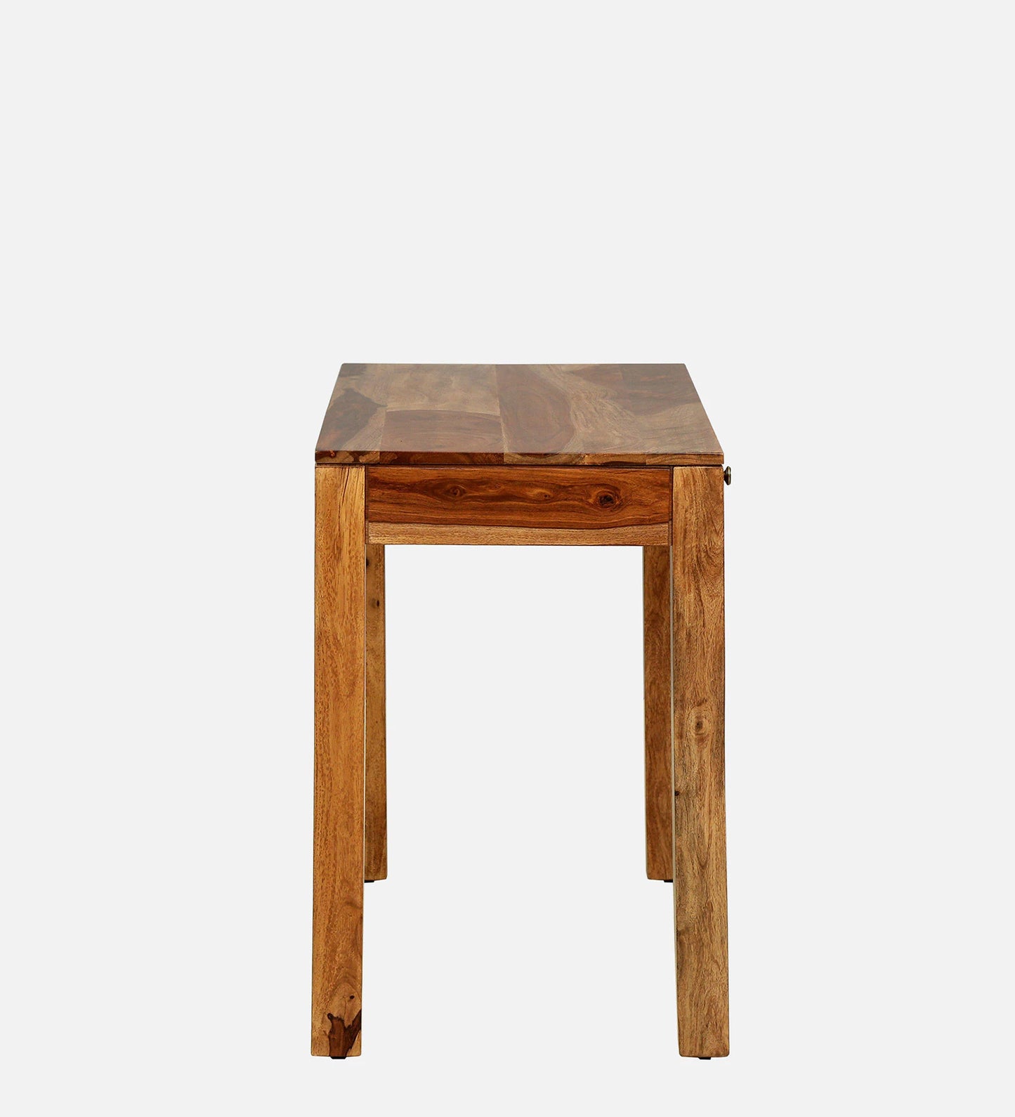 Nuevo Sheesham Wood Writing Table in Scratch Resistant Rustic Teak Finish
