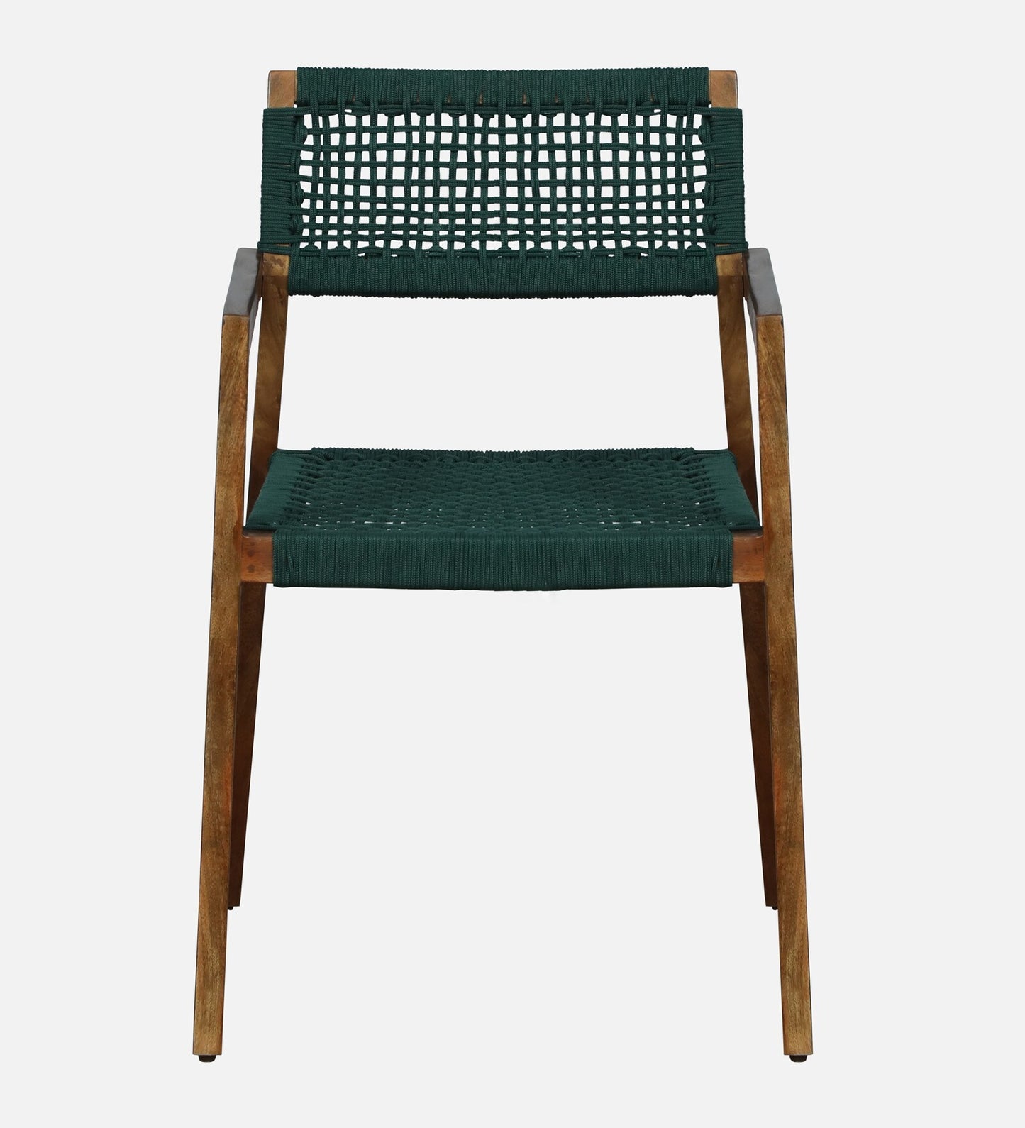 Oberzent Mango Wood Arm Chair In Natural Finish