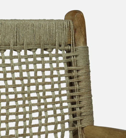 Obrovac Mango Wood Arm Chair In Natural Finish