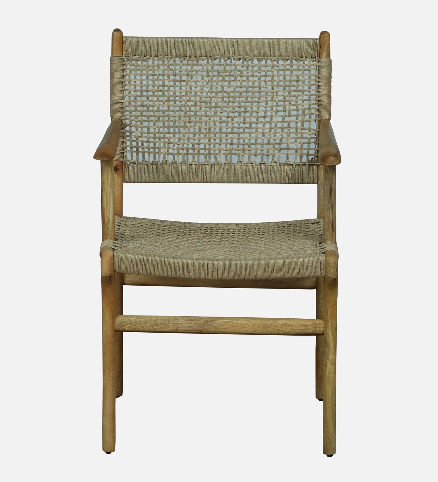 Obrovac Mango Wood Arm Chair In Natural Finish