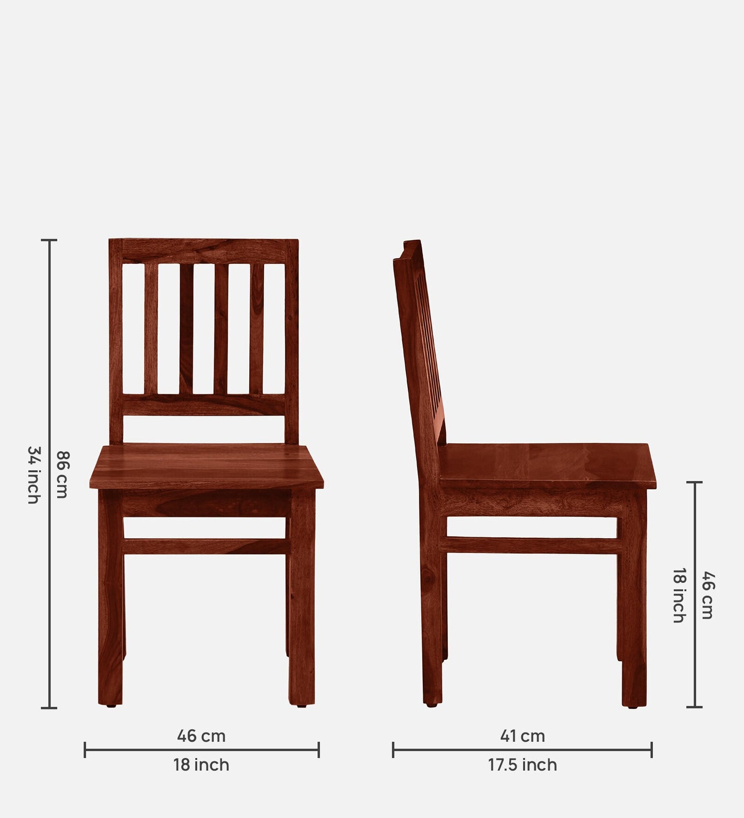 Patron Sheesham Wood 6 Seater Dining Set In Honey Oak Finish