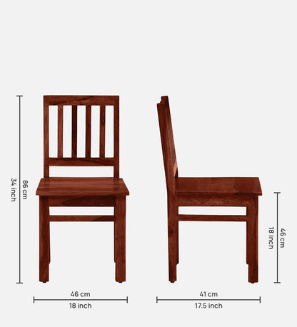 Patron Sheesham Wood 6 Seater Dining Set In Honey Oak Finish