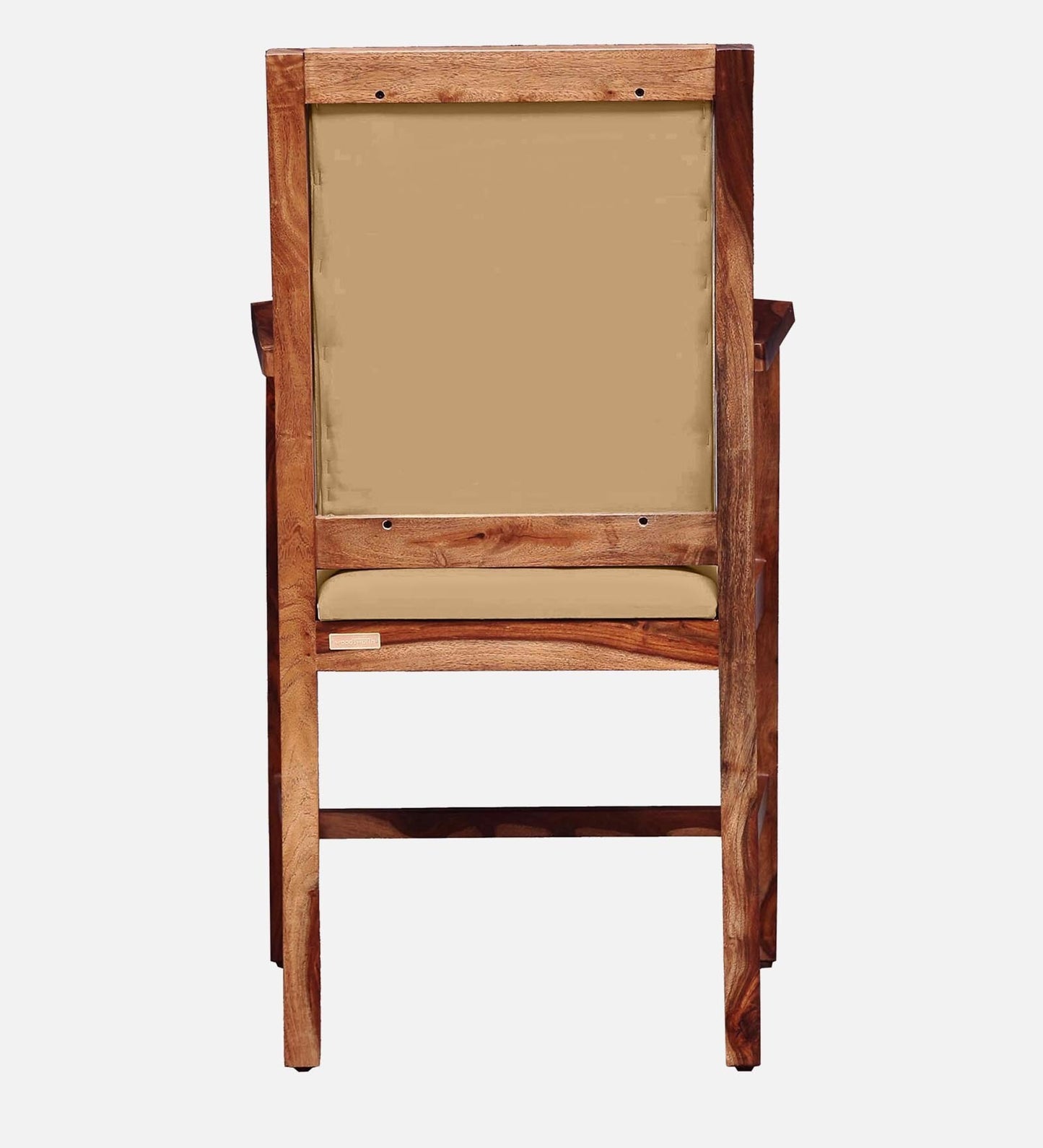 Peshtigo Sheesham Wood Arm Chair In Rustic Teak Finish